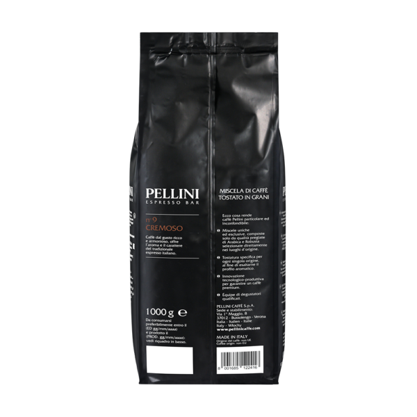 Coffee beans - PELLINI N° 9 CREMOSO Arabica espresso<br> Coffee beans - 3