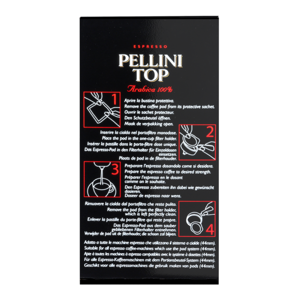 Cialde caffè - PELLINI TOP Caffè Arabica 100% in cialde compatibili con Sistema E.S.E. - 2