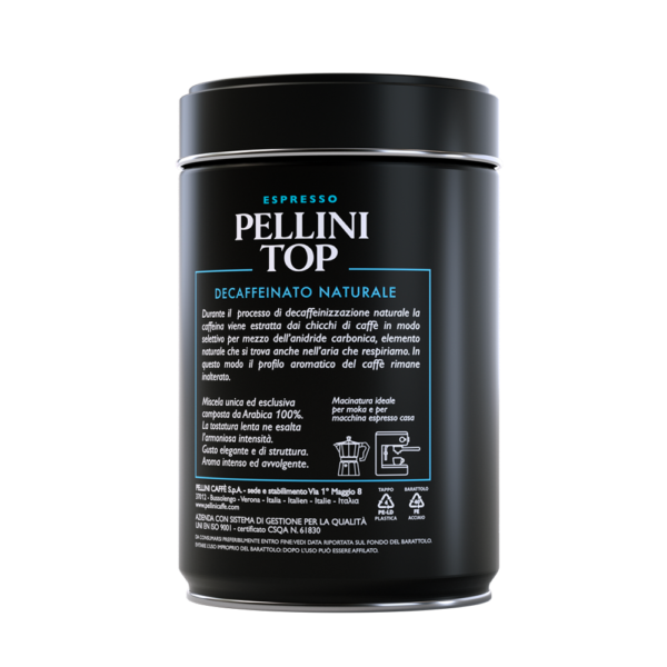 Caffè macinato - PELLINI TOP DECAFFEINATO Naturale, Caffè Arabica 100% - 2