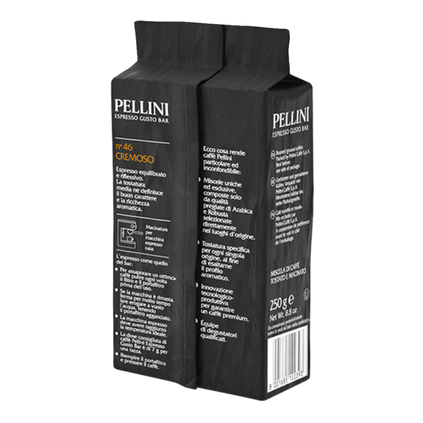 Ground coffee - PELLINI N°46 Cremoso<br>Ground espresso coffee - 3