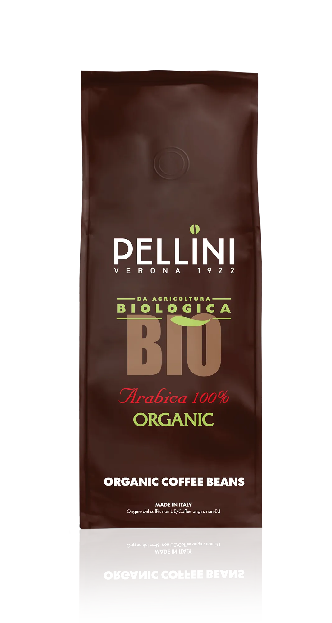 Caffè Pellini miscela Bio in grani, confezione soft pack