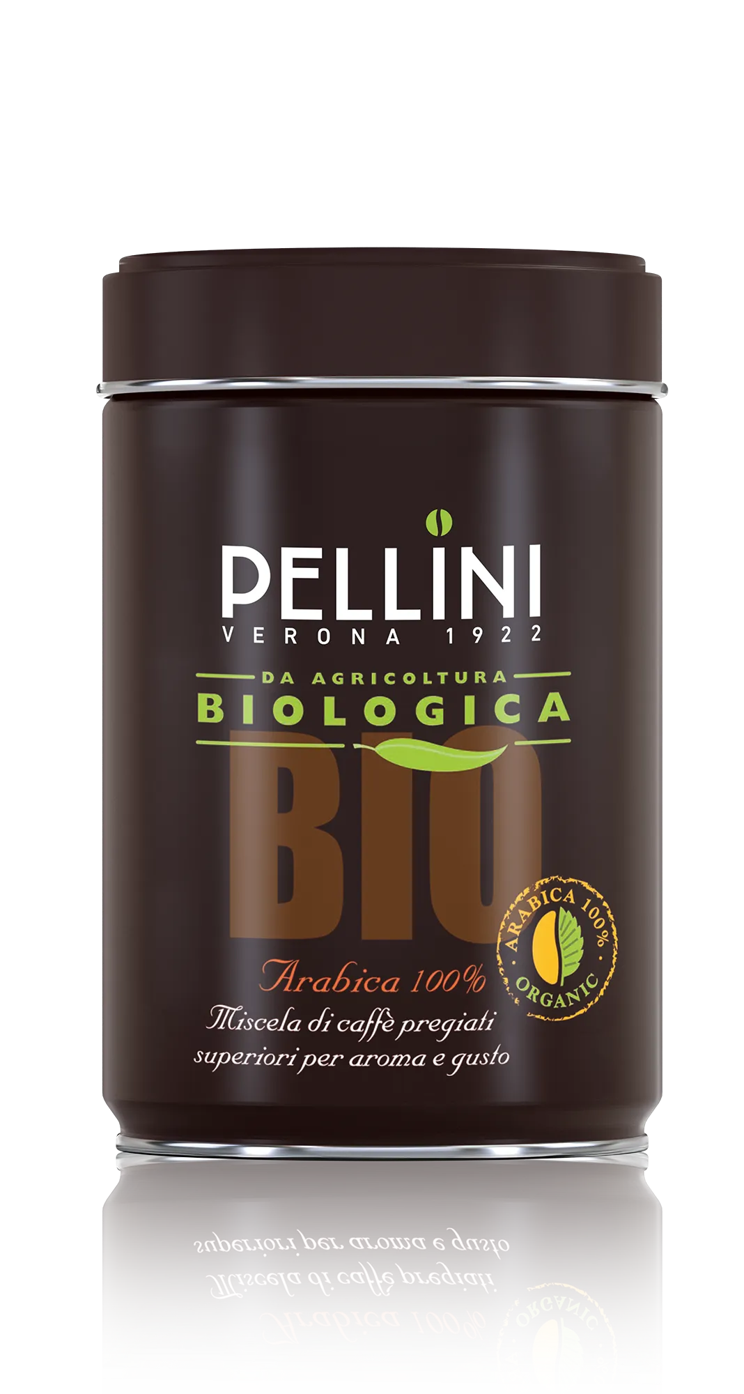 Caffè Pellini miscela Bio macinato moka in latta