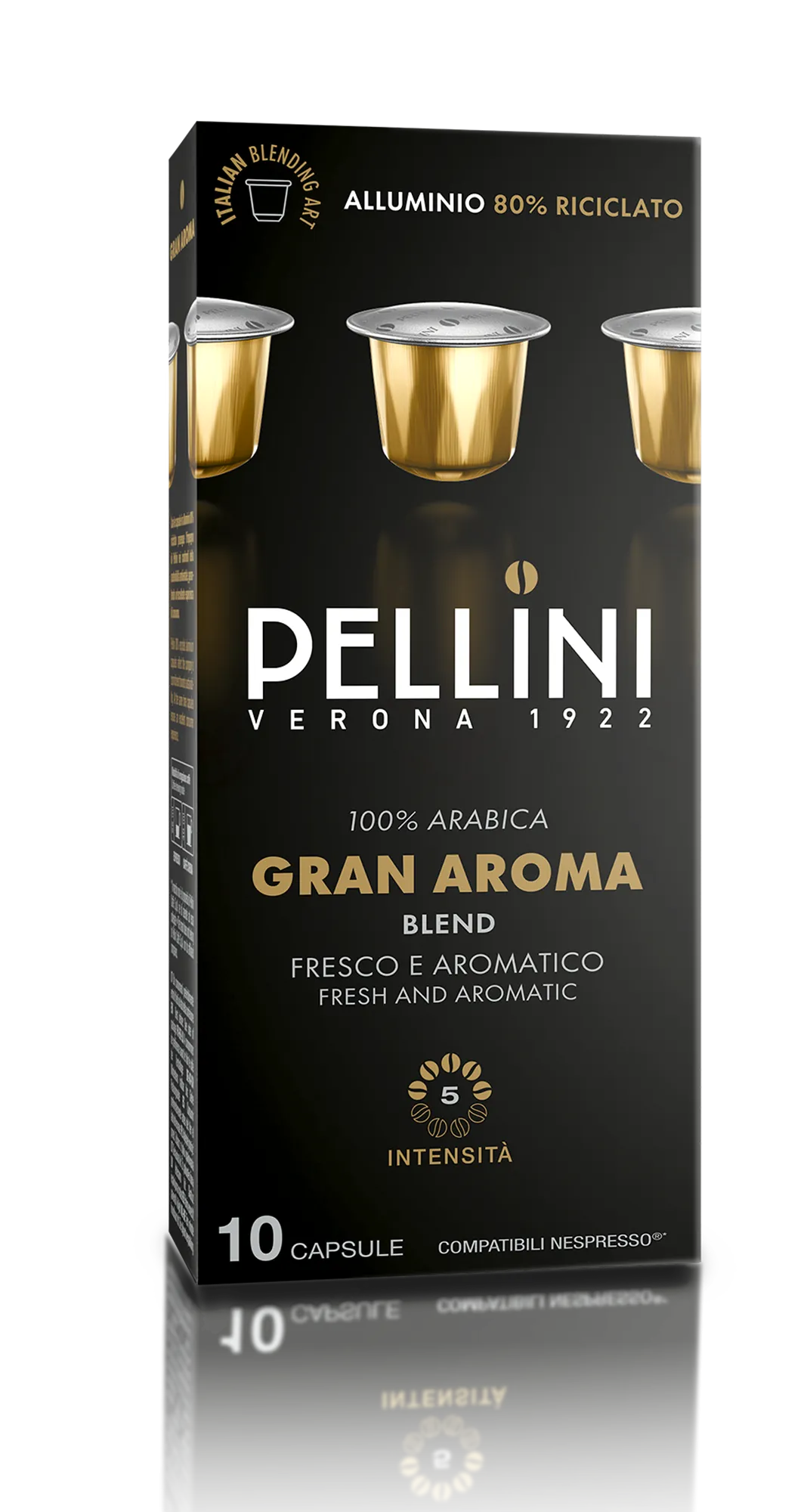Caffè Pellini miscela Gran Aroma in capsule, confezione da 10 pezzi