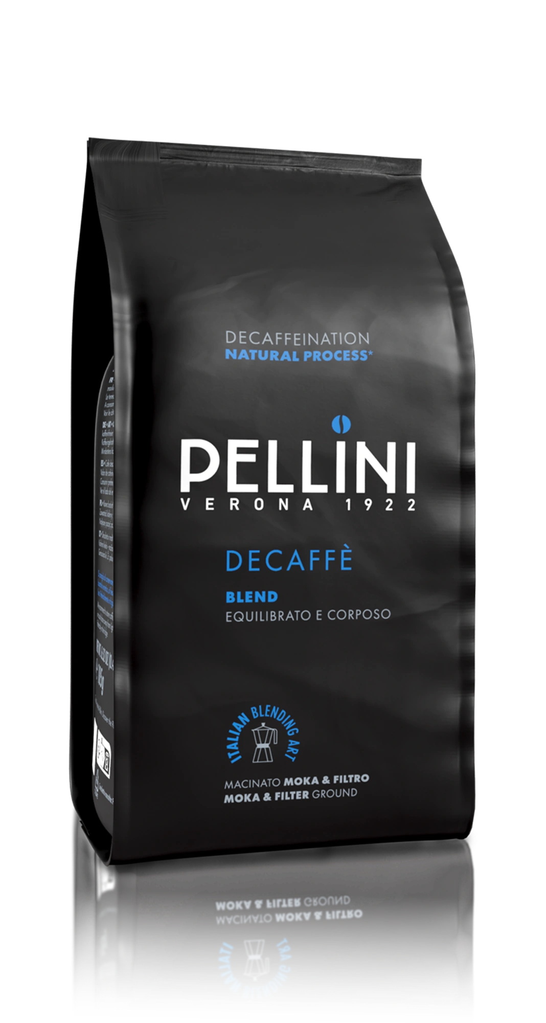 Caffè Pellini miscela Decaffè macinato moka, confezione soft pack