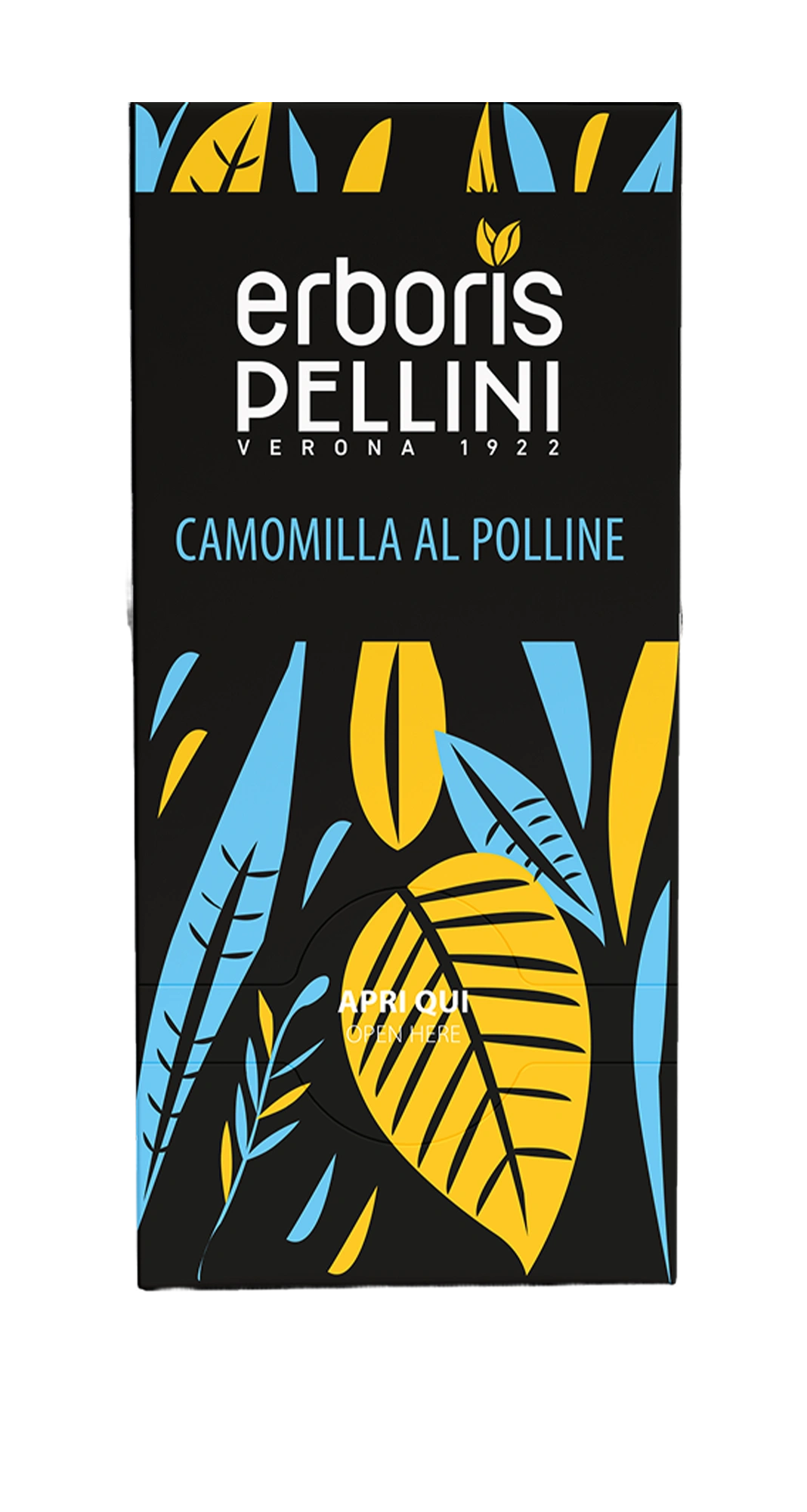 Pellini Erboris camomilla al polline, confezione da 20 bustine