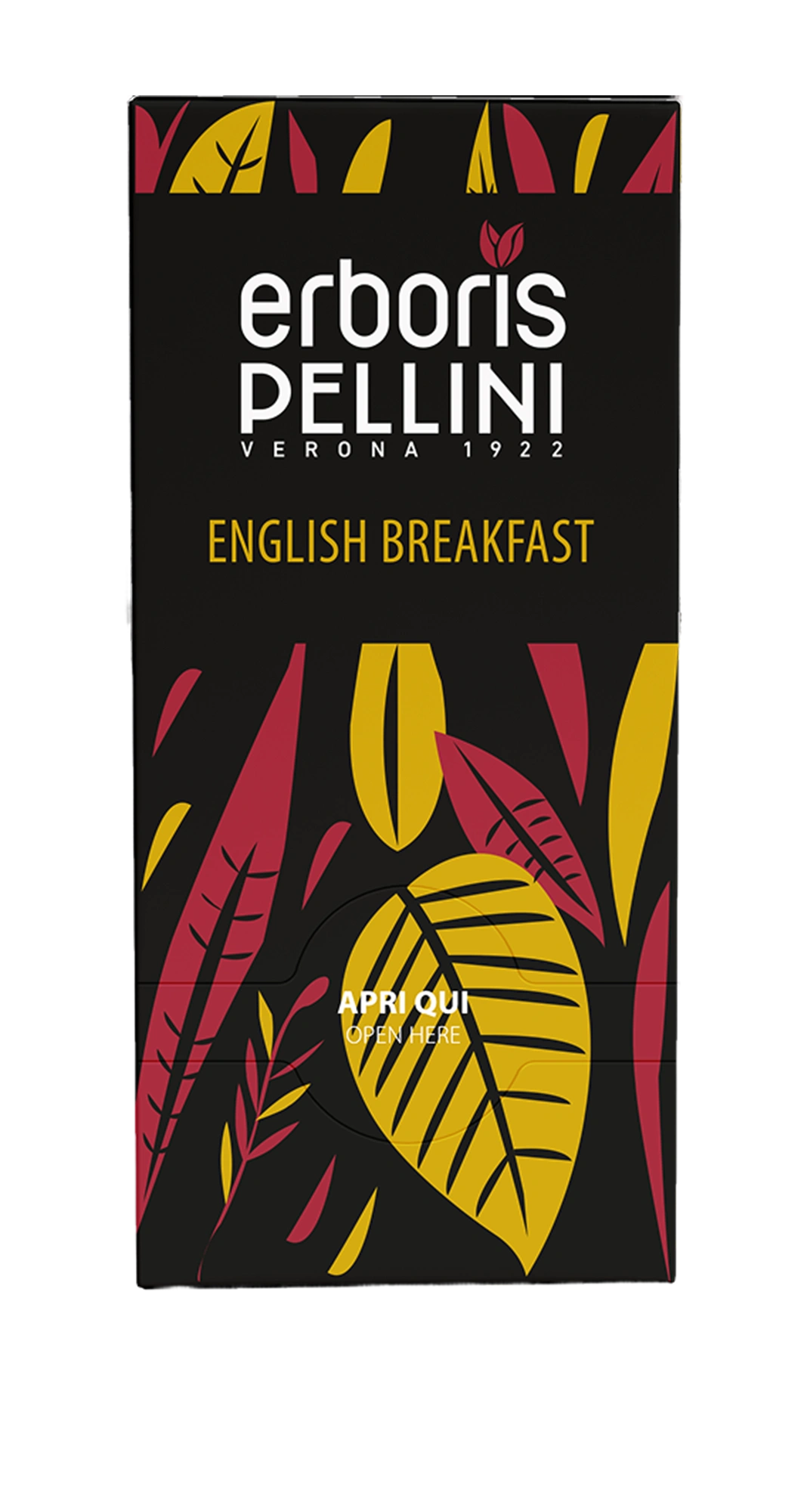 Pellini Erboris tè english breakfast, confezione da 20 bustine
