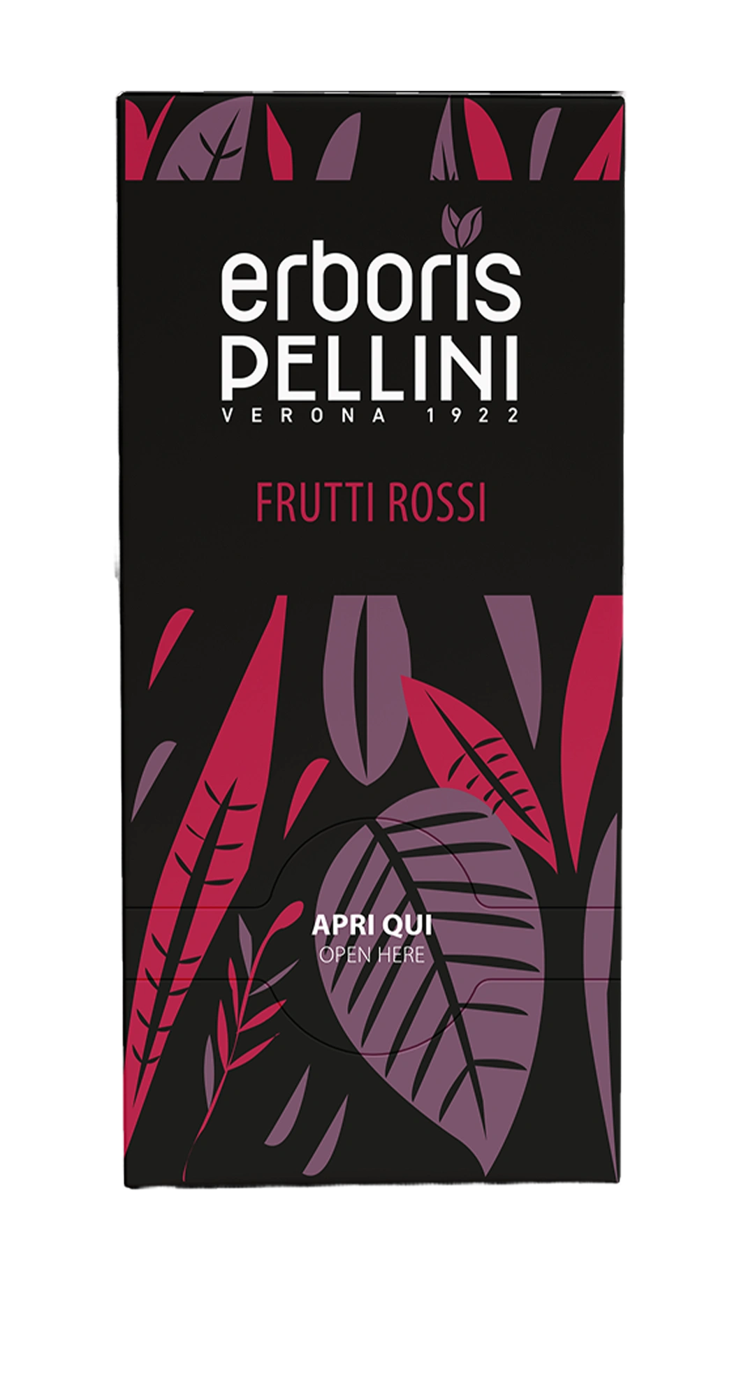 Pellini Erboris tisana ai frutti rossi, confezione da 20 bustine