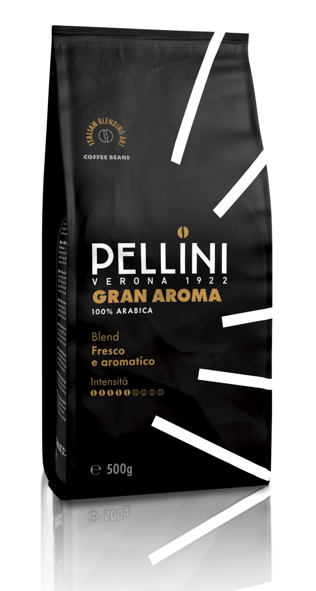 Caffè Pellini miscela Gran Aroma in grani, confezione soft pack