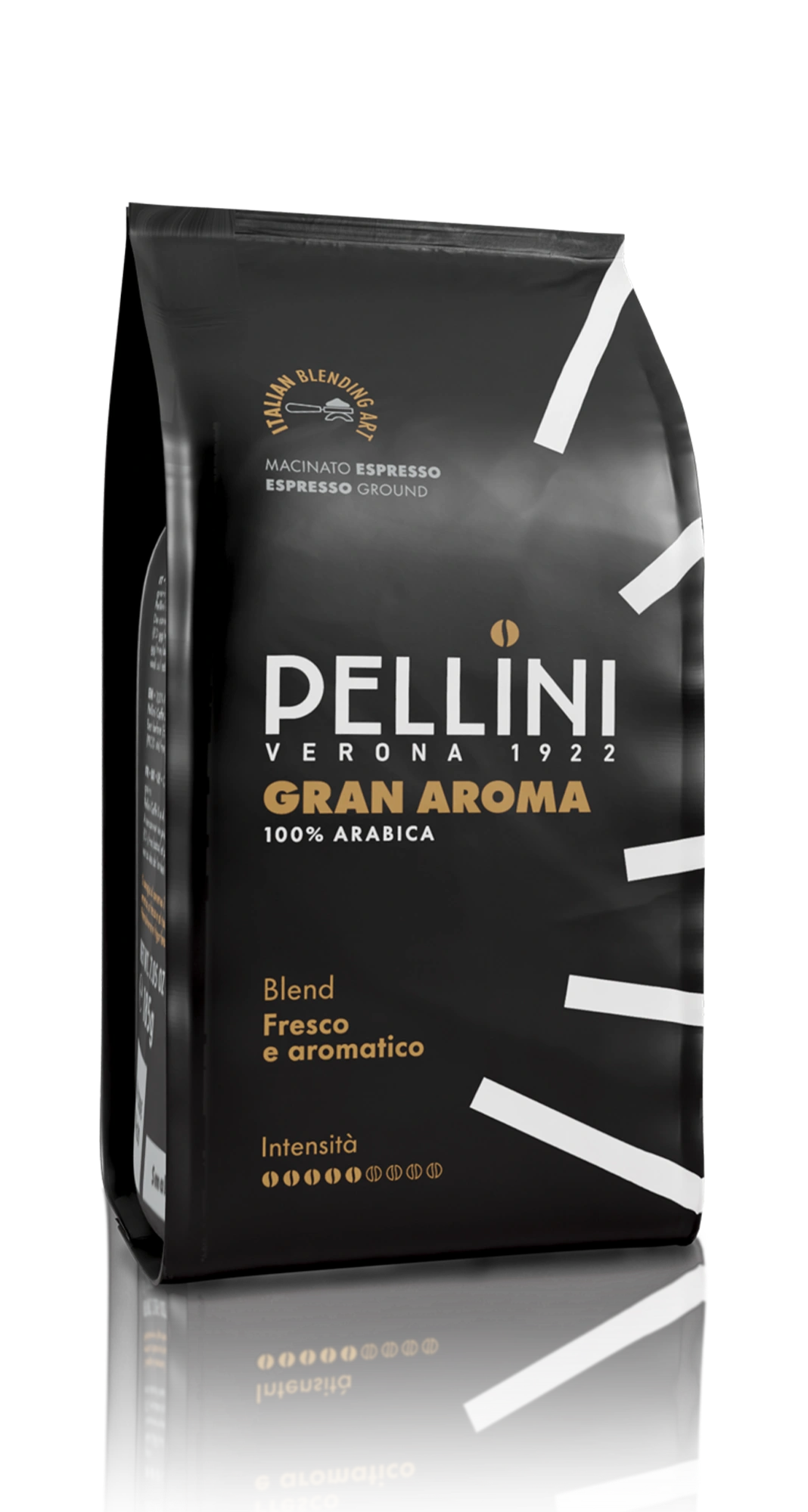 Caffè Pellini miscela Gran Aroma macinato espresso, confezione soft pack