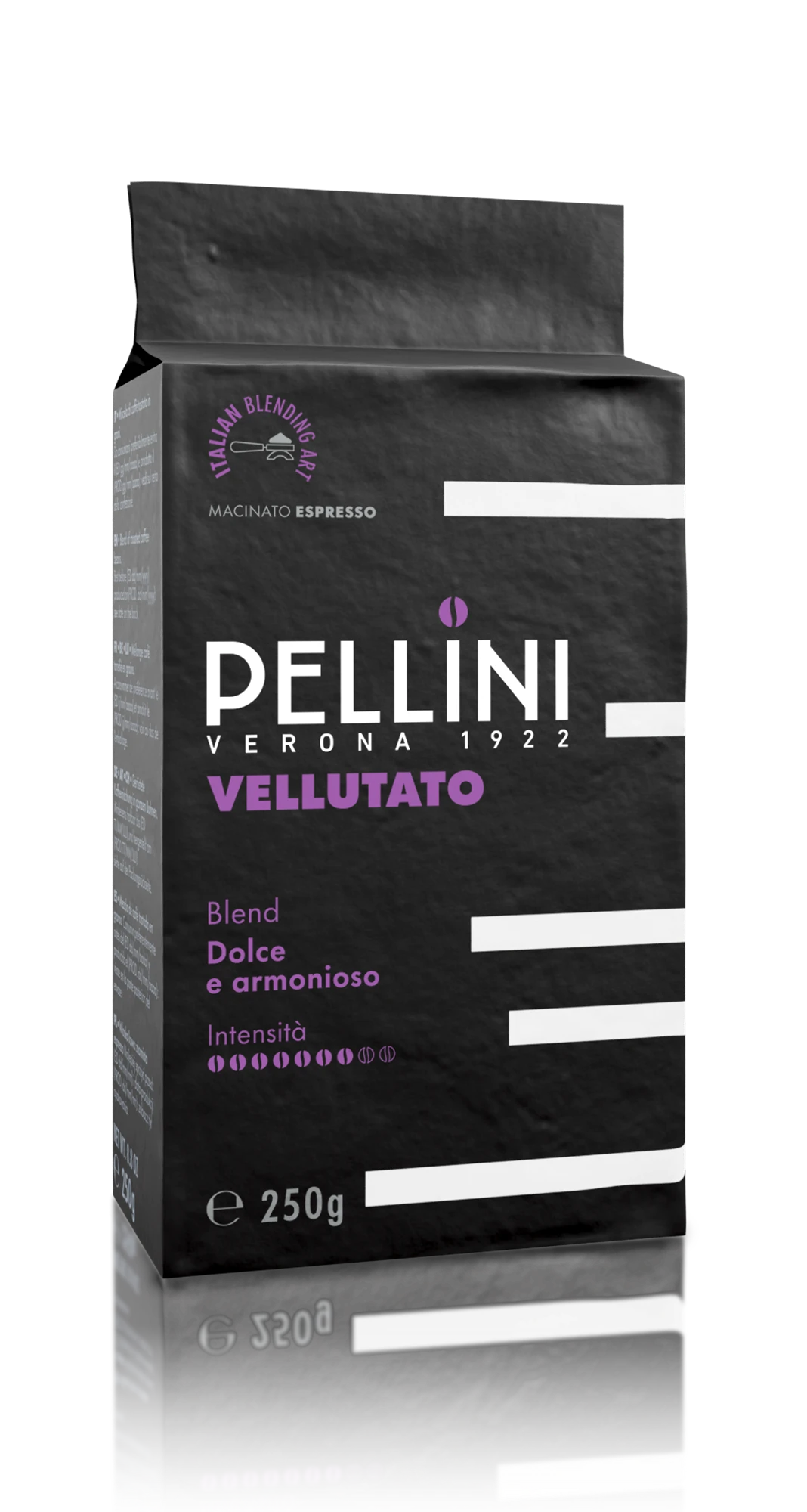 Caffè Pellini miscela Vellutato macinato espresso, confezione mattonella